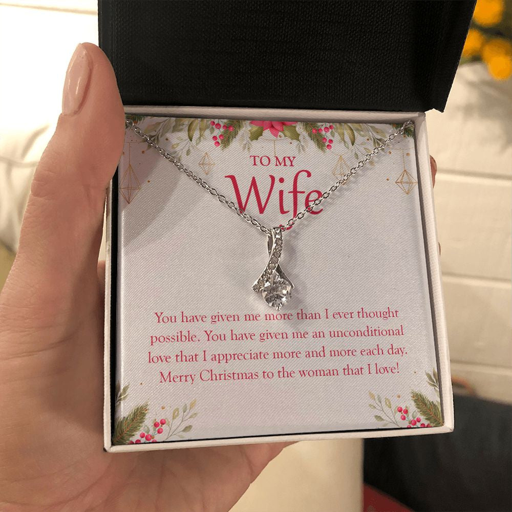 Unconditional Love alluring beauty necklace in hand