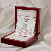 Load image into Gallery viewer, Juggle A Classroom horseshoe necklace premium led mahogany wood box
