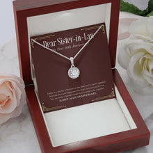 Load image into Gallery viewer, Truly A Special Couple eternal hope necklace premium led mahogany wood box
