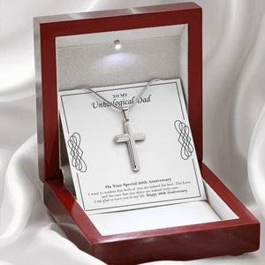 Indeed Truly Rare stainless steel cross premium led mahogany wood box