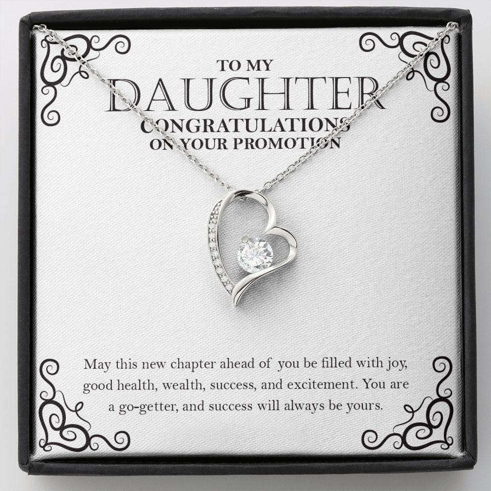 New Chapter Ahead Of You forever love silver necklace front