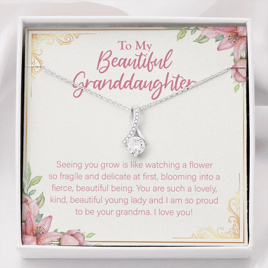 Like Watching A Flower alluring beauty necklace front