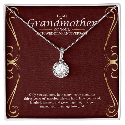 Marriage Into Gold eternal hope necklace front