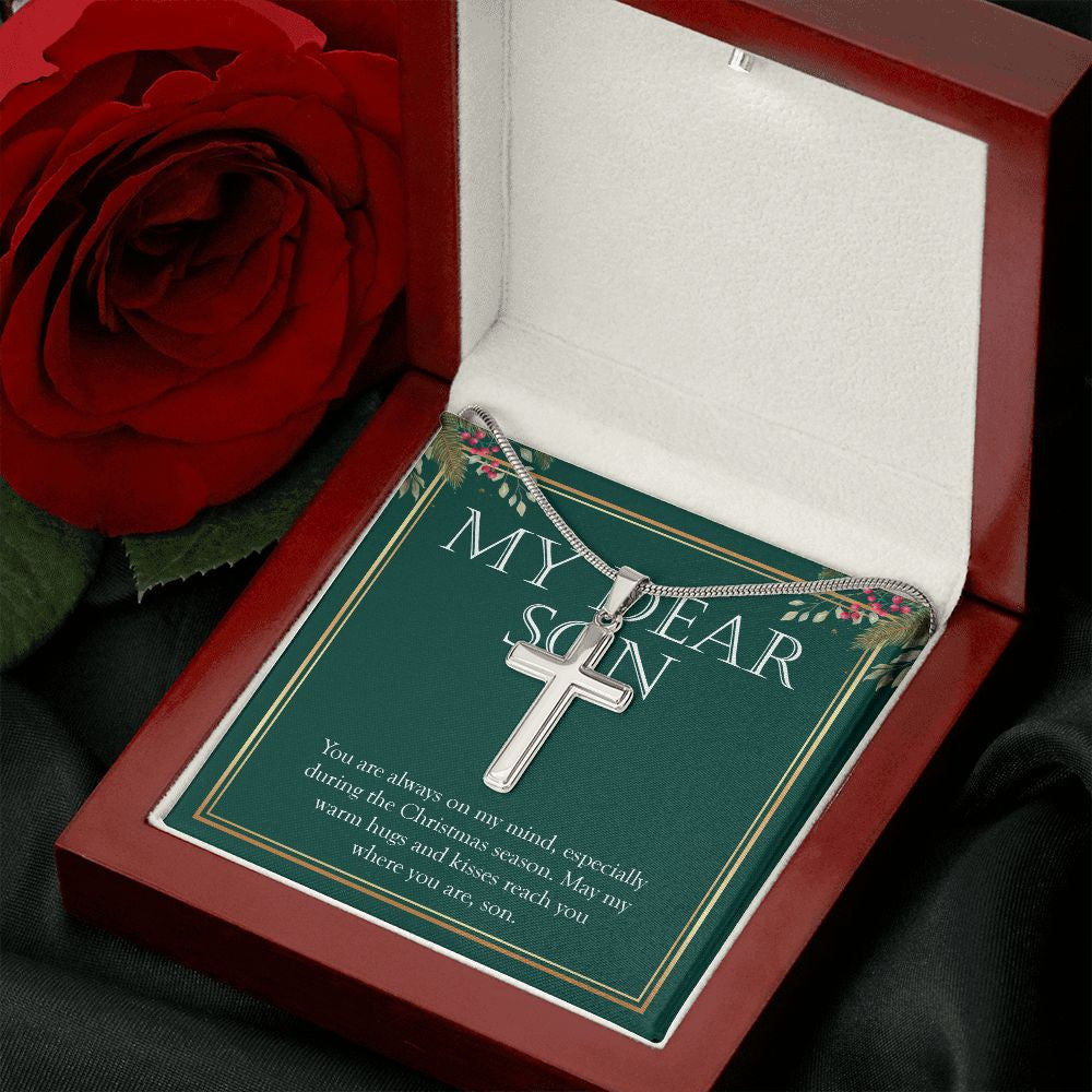 Always On My Mind stainless steel cross luxury led box rose