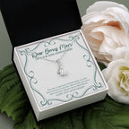 Days Be Filled with Love alluring beauty pendant white flower