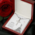 You Rightfully Deserved stainless steel cross luxury led box rose