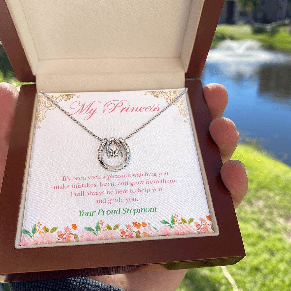 Always Be Here For You horseshoe pendant luxury hold hand