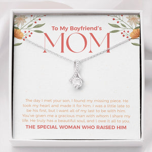 Special woman who raised him alluring beauty necklace front