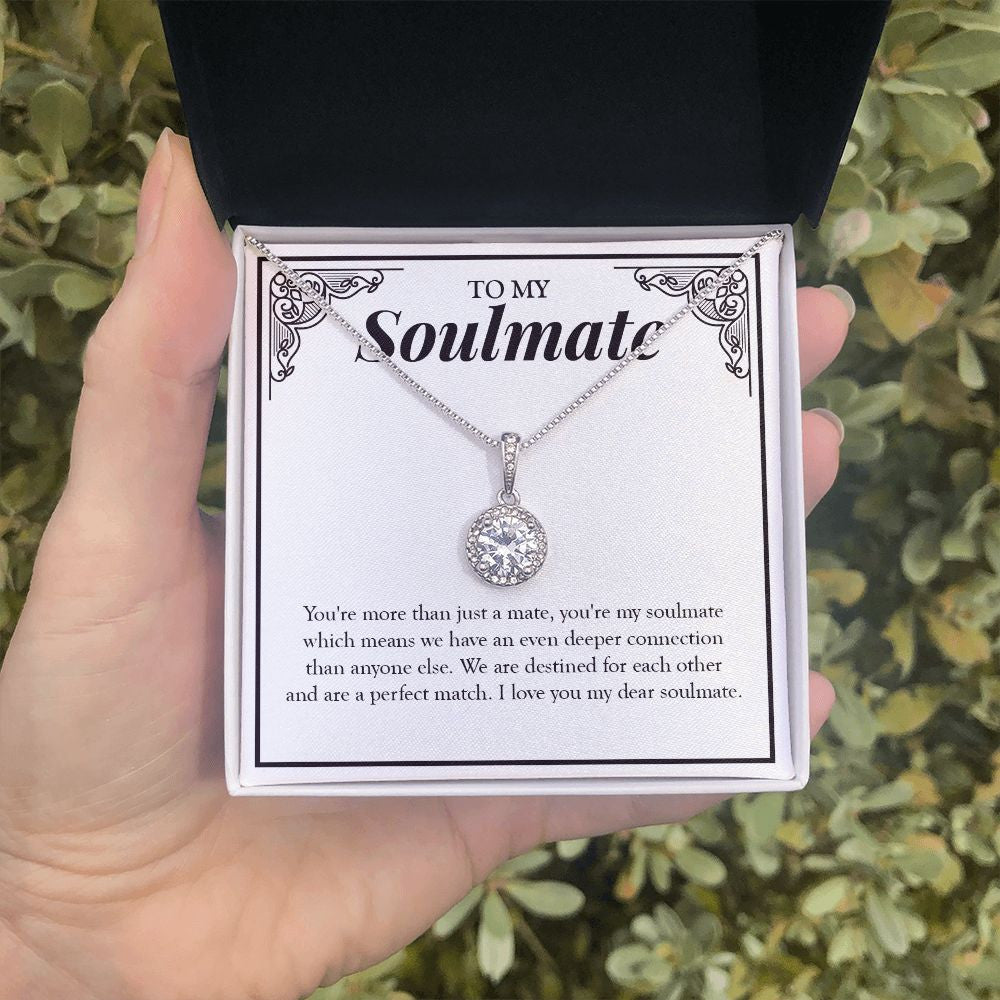 More Than Just A Mate eternal hope necklace in hand