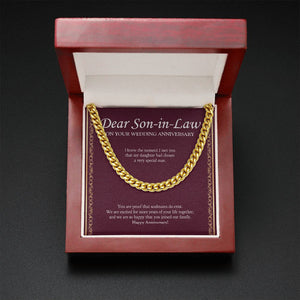 Very Special Man cuban link chain gold mahogany box led