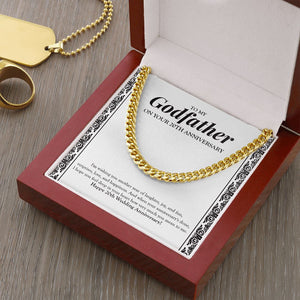 Another Year Of Joy cuban link chain gold luxury led box