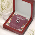 Love Bloom In Grace forever love silver necklace premium led mahogany wood box