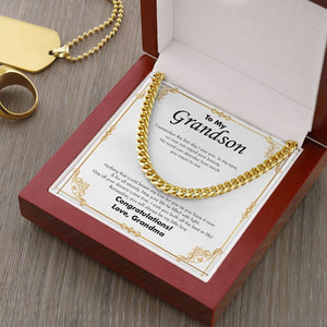 No One Can Equal cuban link chain gold luxury led box