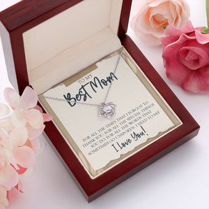 For all the times love knot pendant luxury led box red flowers