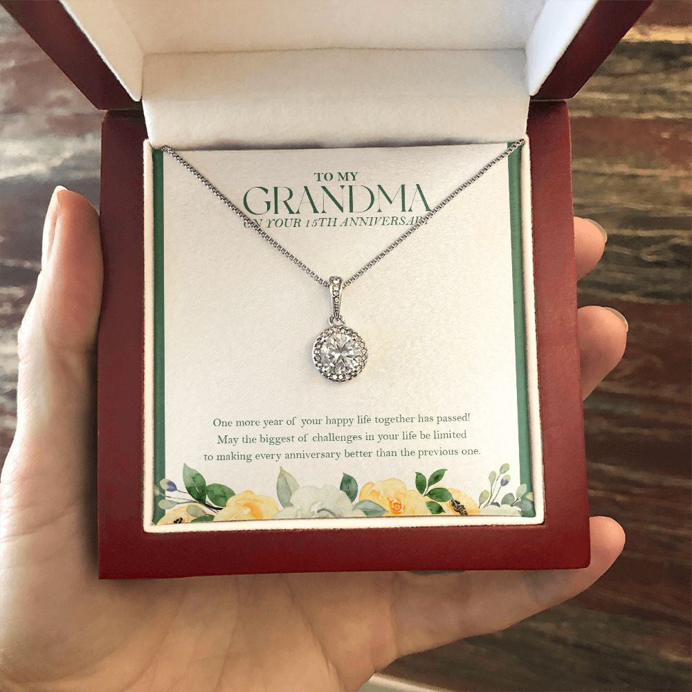 One More Happy Life Together eternal hope necklace luxury led box hand holding