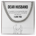Wonderful Man like You cuban link chain silver front