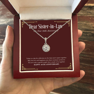 Truly A Special Couple eternal hope necklace luxury led box hand holding