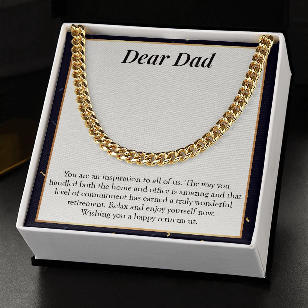 Inspiration For All Of Us cuban link chain gold standard box