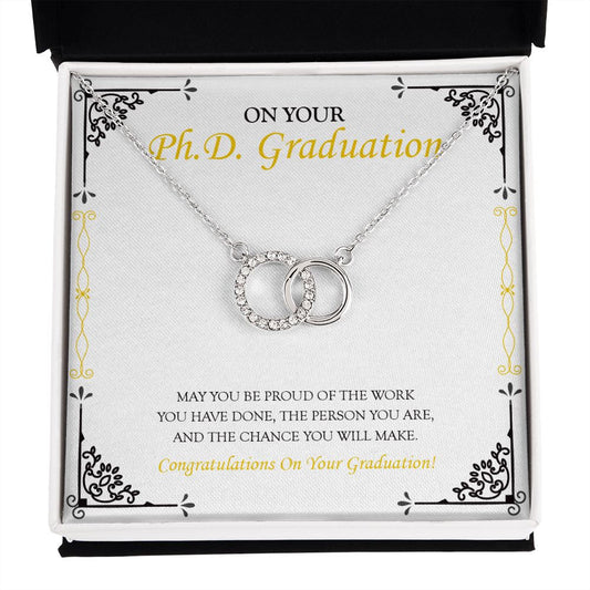 Work You Have Done double circle necklace front