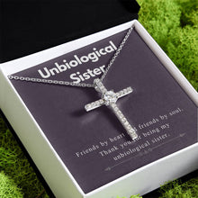 Load image into Gallery viewer, Friends By Heart &amp; Soul cz cross pendant close up
