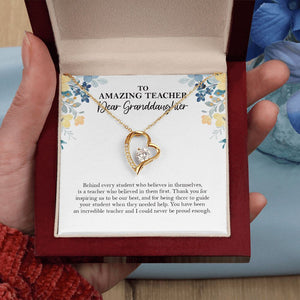 You Believed In Them First forever love gold pendant led luxury box in hand