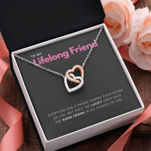 Load image into Gallery viewer, Stage of Life interlocking heart pendant pink flower
