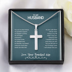 The Part Of Me I'll Always Need stainless steel cross yellow flower