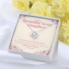 Load image into Gallery viewer, Every Girl Waits For This Day love knot pendant yellow flower
