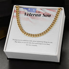 Big Salute To You cuban link chain gold standard box