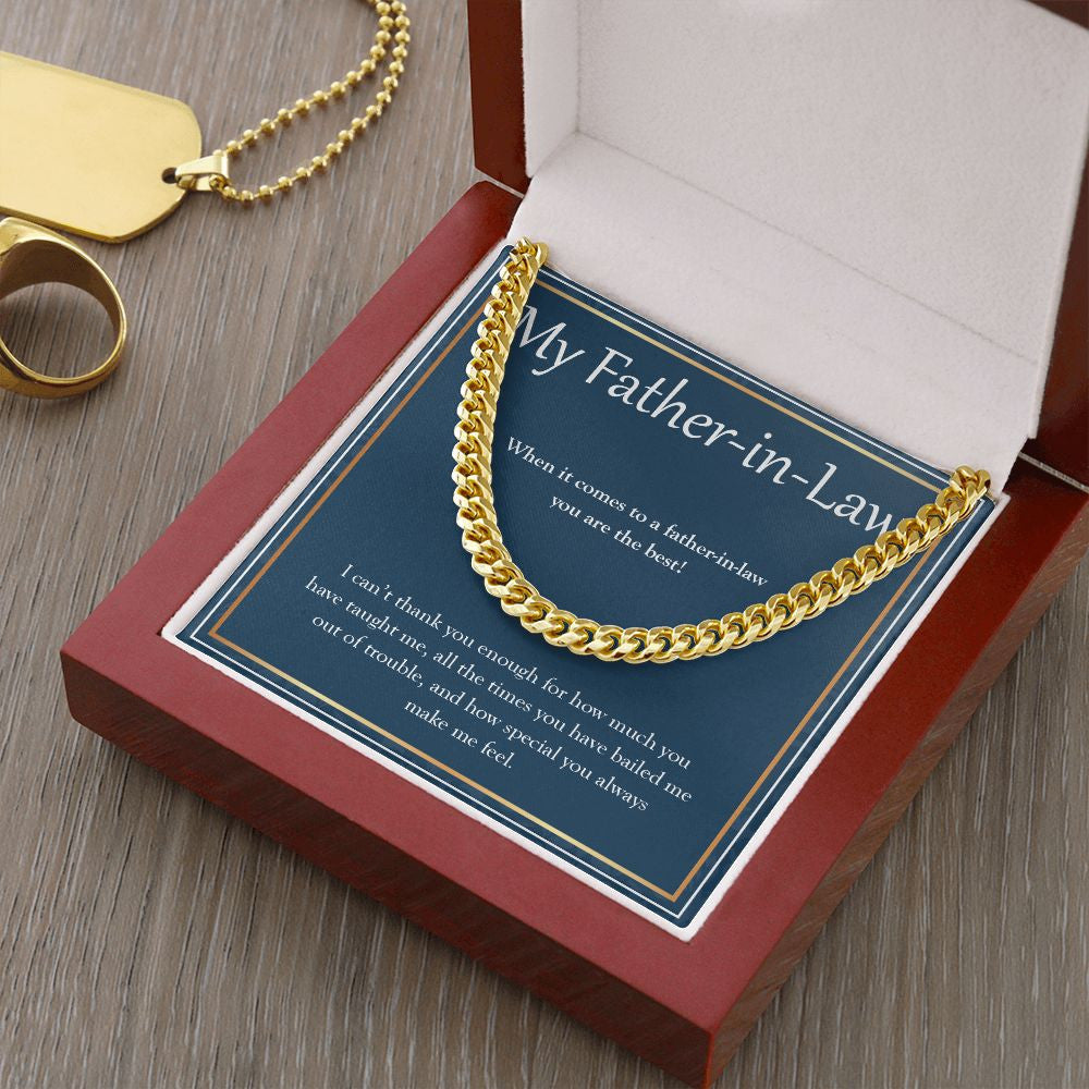 You Are The Best cuban link chain gold luxury led box