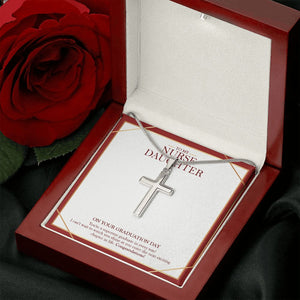 Exciting Chapter In Life stainless steel cross luxury led box rose