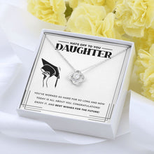 Load image into Gallery viewer, Today Is All About You love knot pendant yellow flower
