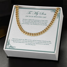 Load image into Gallery viewer, Forever In My Heart cuban link chain gold standard box
