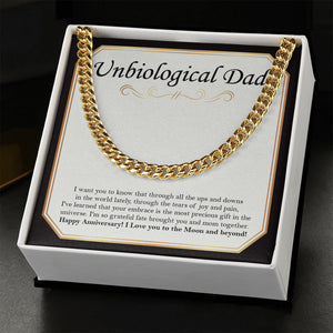 Tears Of Joy And Pain cuban link chain gold standard box