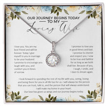 Load image into Gallery viewer, Our Love Has Given Us Wings eternal hope necklace front
