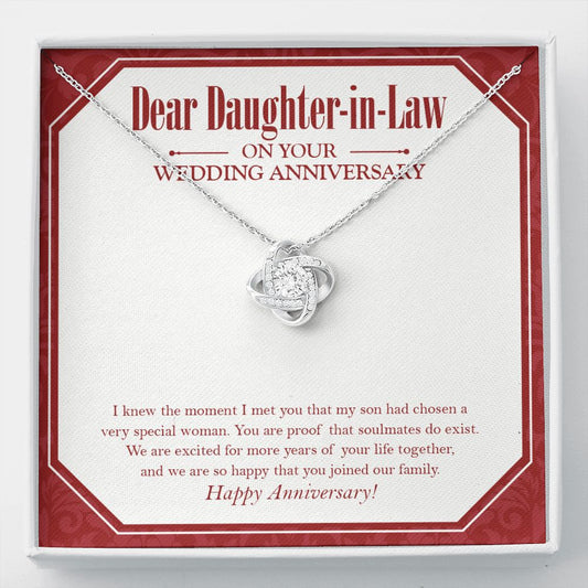 Your Life Together love knot necklace front
