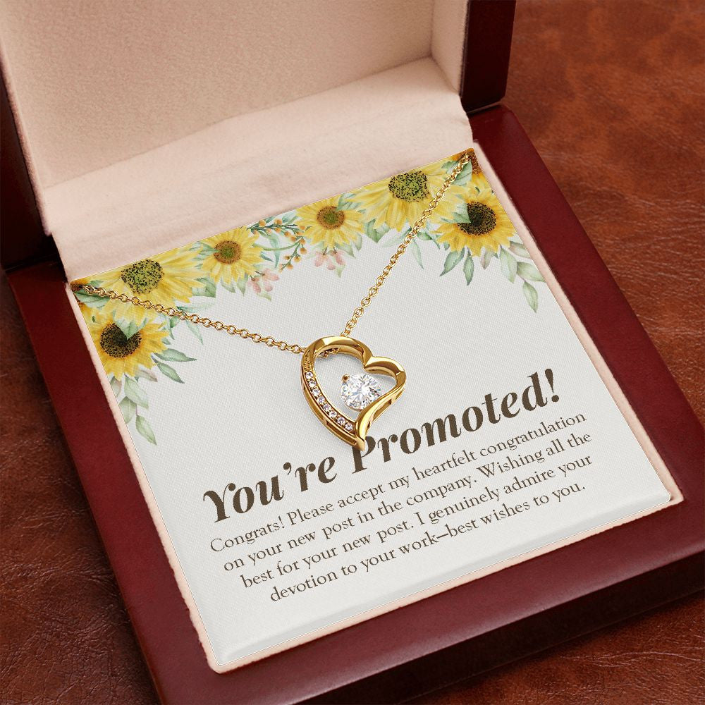 Genuinely Admiring Your Devotion forever love gold pendant premium led mahogany wood box