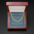 Embark On New Journey cuban link chain gold mahogany box led
