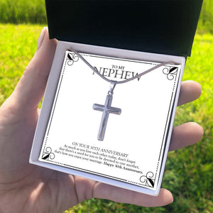Devoted To One Another stainless steel cross standard box on hand