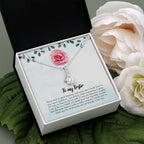 Million Reasons alluring beauty pendant white flower