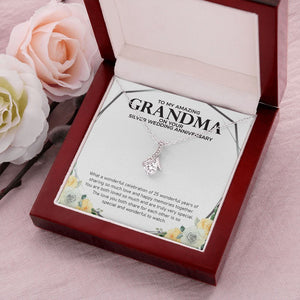 25 Wonderful years alluring beauty pendant luxury led box flowers