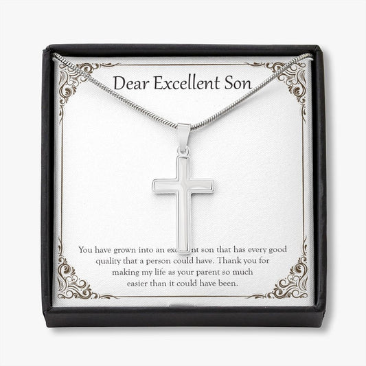 Every Good Quality stainless steel cross necklace front