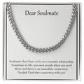 Non Romantic Relationship cuban link chain silver front