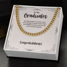 Load image into Gallery viewer, Listen To Your Heart cuban link chain gold standard box
