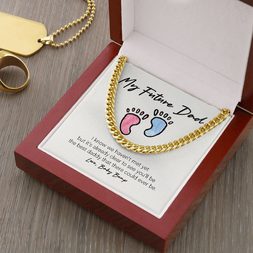 Best Daddy There Could Be cuban link chain gold luxury led box