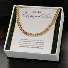 Load image into Gallery viewer, In A World Of Strangers cuban link chain gold standard box
