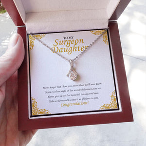 Believe In Yourself alluring beauty necklace luxury led box hand holding