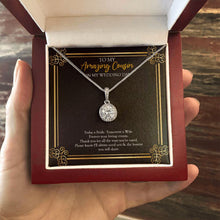 Load image into Gallery viewer, Lessons You Share eternal hope necklace luxury led box hand holding
