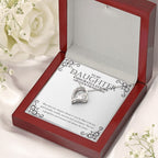 New Chapter Ahead Of You forever love silver necklace premium led mahogany wood box