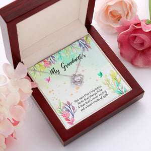 Arms That Always Hold love knot pendant luxury led box red flowers